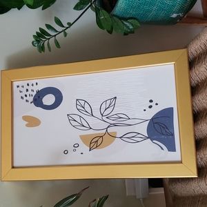 Abstract art print framed